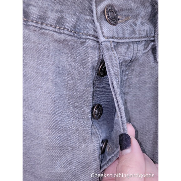 7FAM Standard Fit Button Fly Greyish Brown Jeans Men's 31x34  7 For All Mankind - Picture 4 of 8